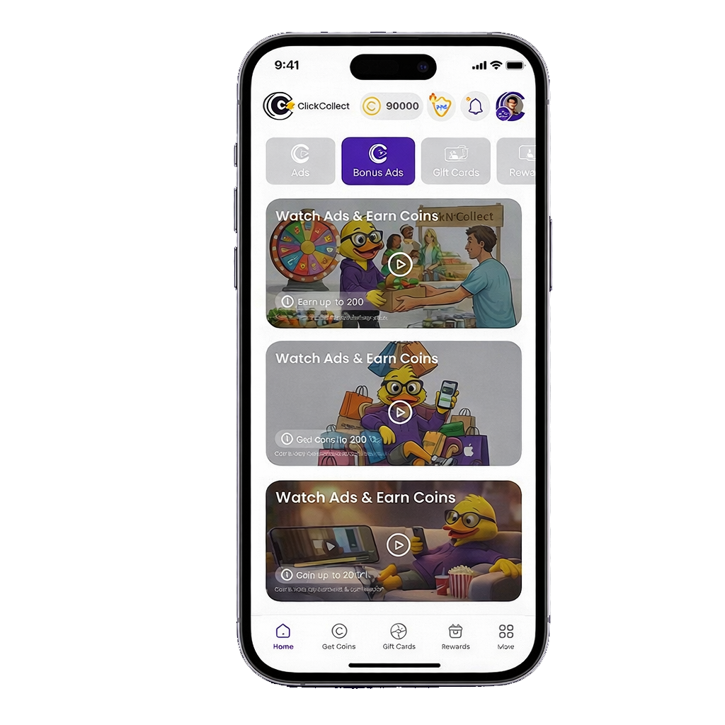 ClkN'Collect App Screen
